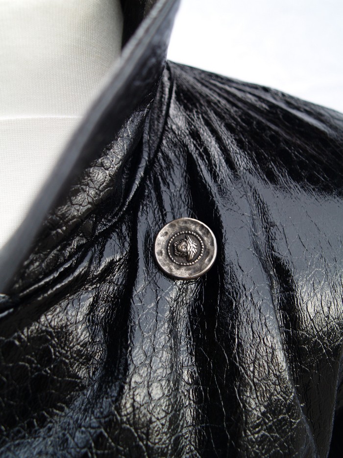 Versace Mantel Leder Retro