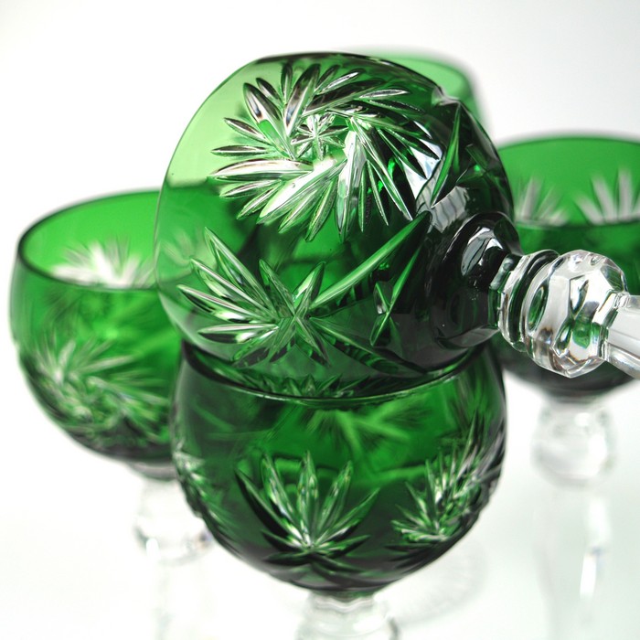 Likoerglas überfangen