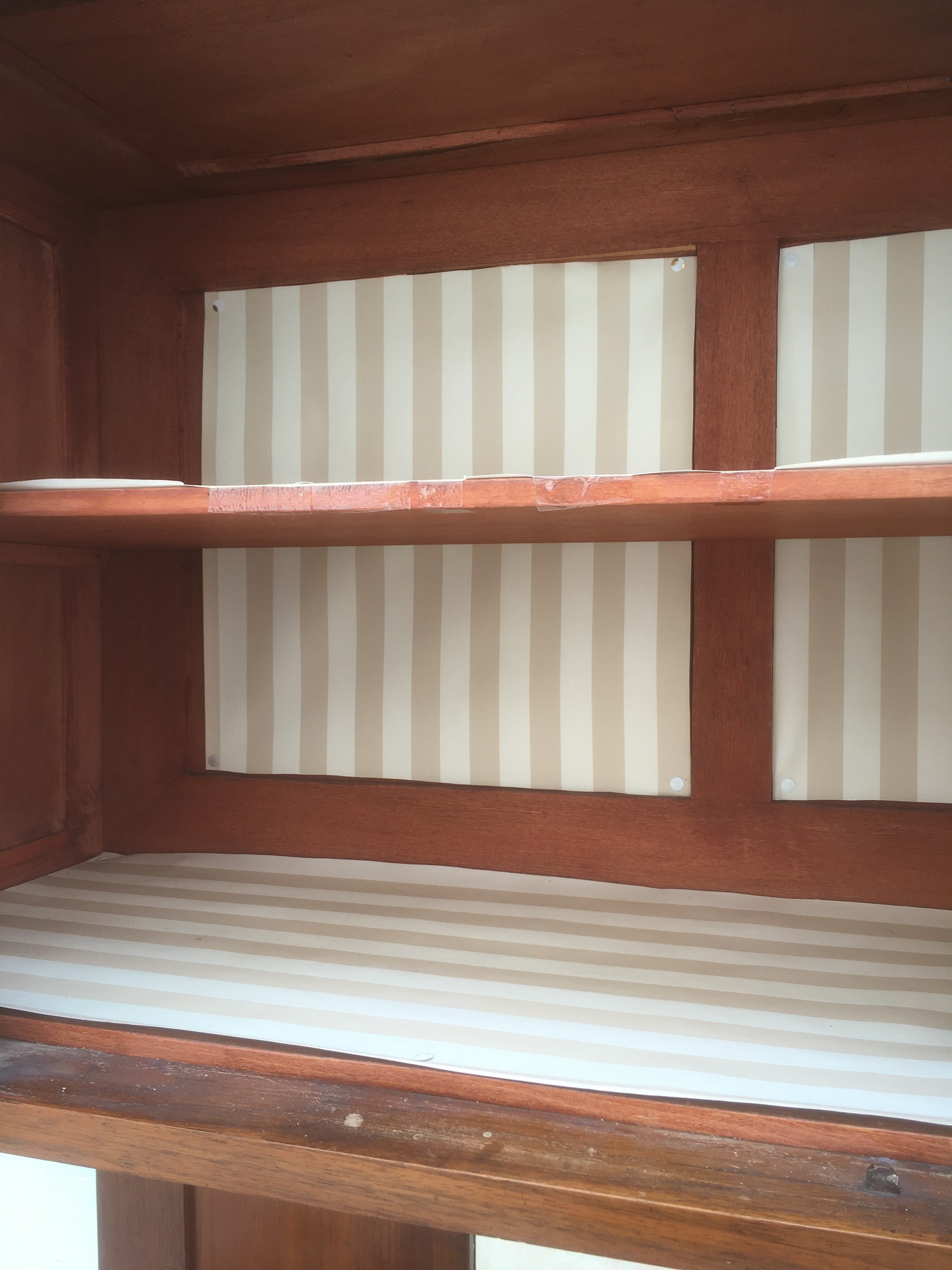 Jugendstil Schrank ArtNouveau secessionistisch Kredenz Vitrine antik Kirschen beschnitzt Jugendstil