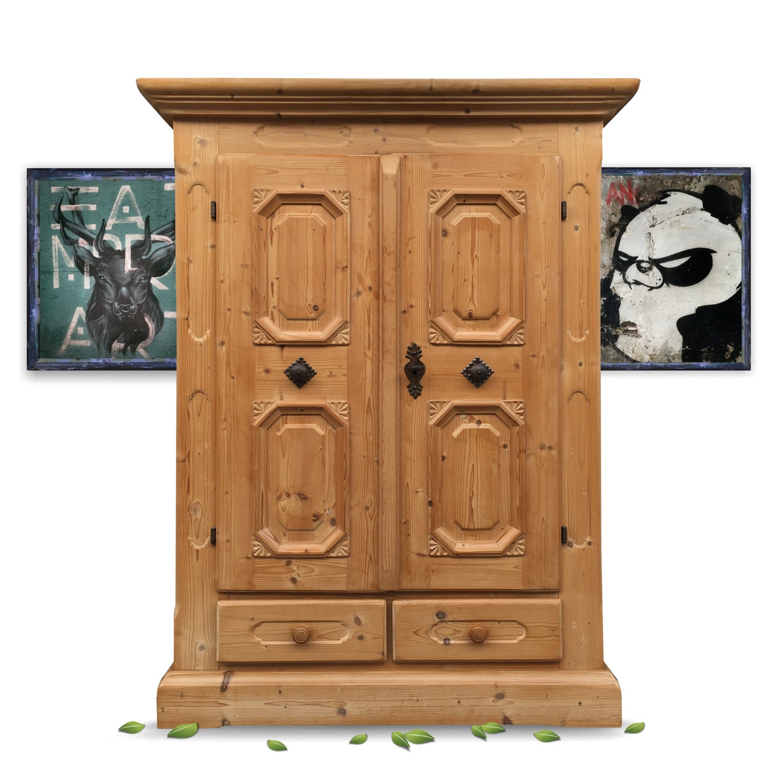 Voglauer Fernsehschrank TV-Schrank Bauernschrank Weichholz Natur Voglauer Fernsehschrank TV-Schrank Medienschrank Schrank Weichholz Natur