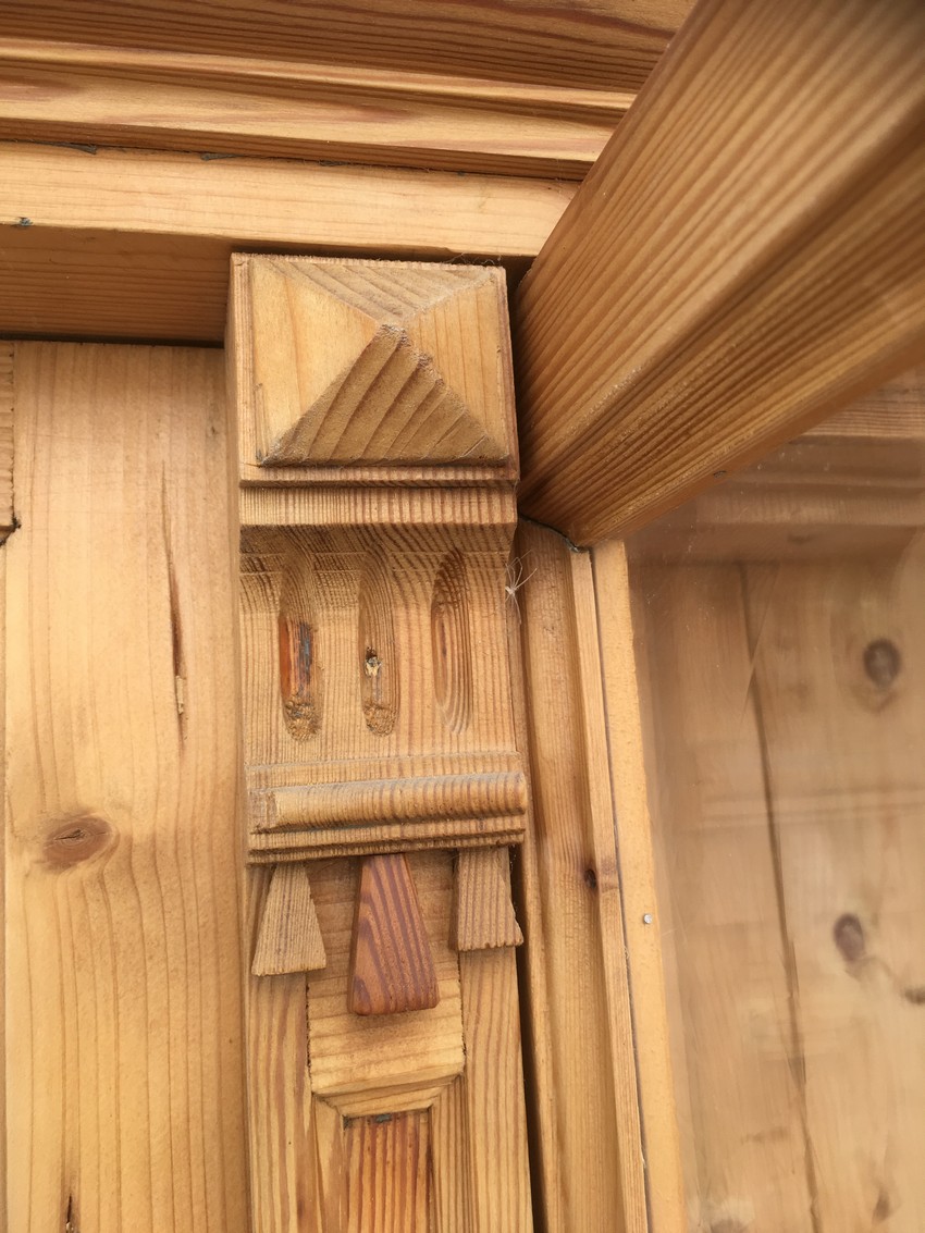 Landhaus Küchenschrank Schiebetüren Geschirrschrank