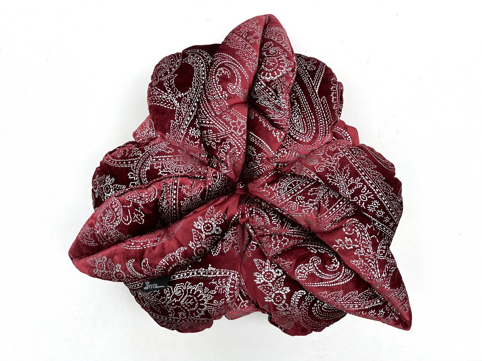 Bretz Rosenkissen Kissen Polster rot silber