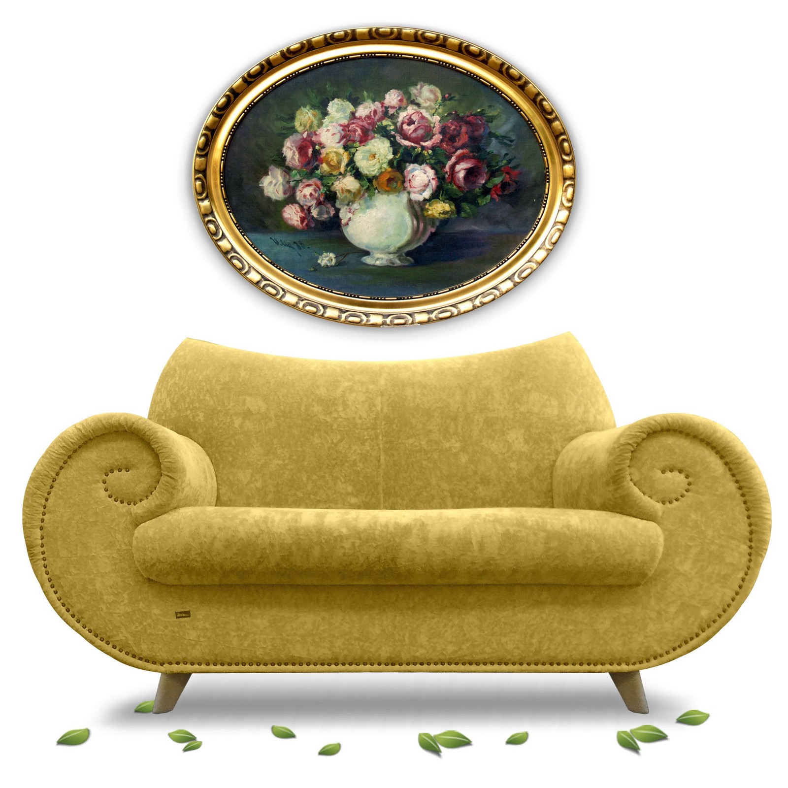 Sofa gelb Design klein Bretz Gaudi Designklassiker Loungemöbel
