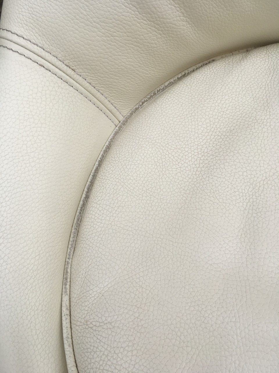 Bretz Stuhl Jeannie Leder weiß creme