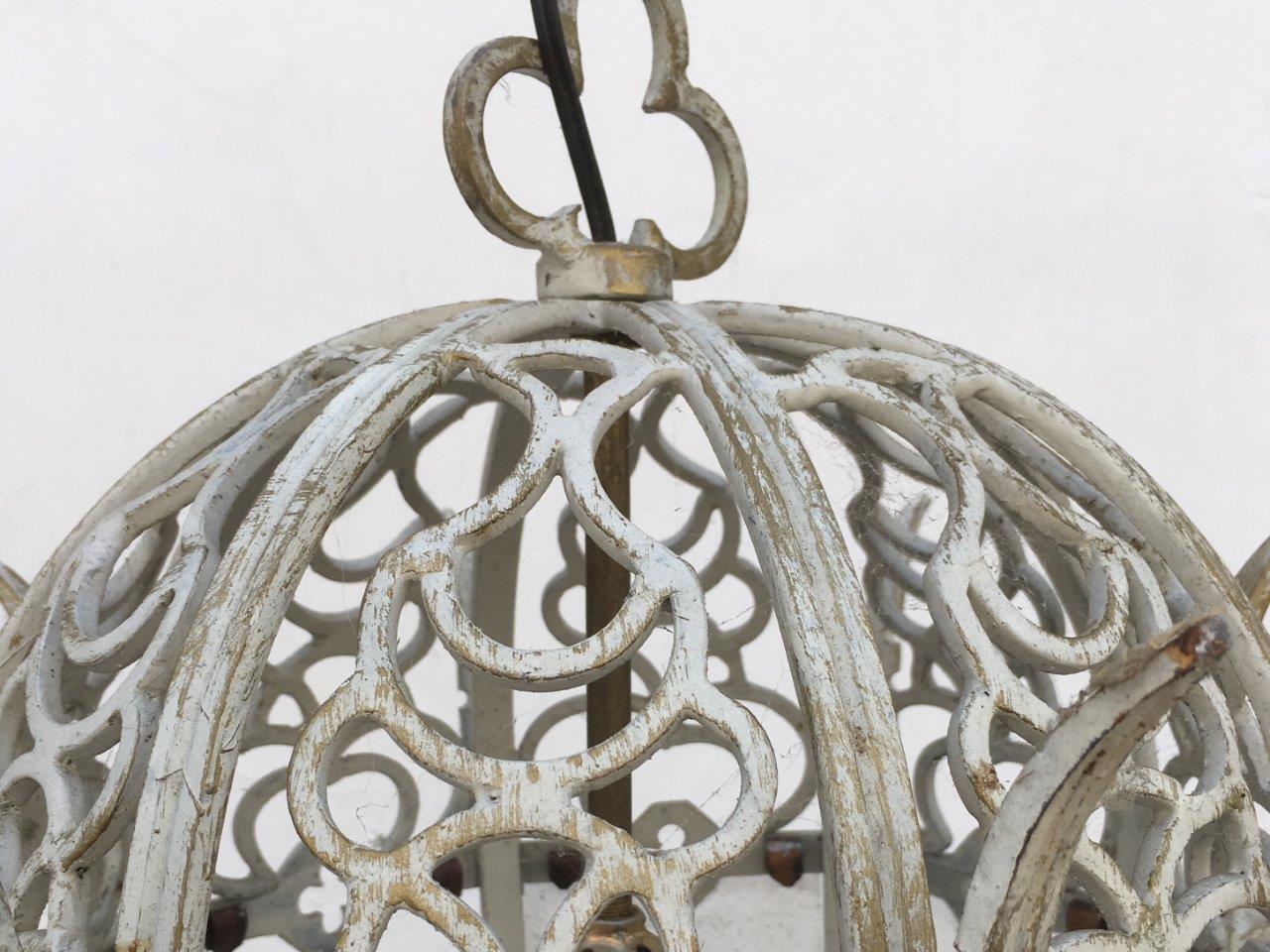 Schmiedeeisen Lampe groß Jugendstil Barock antik 1920 vintage leuchter