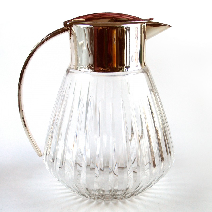 Dekanter großer Krug Vintage Wasserkrug Karaffe Saftkrug Kalte Ente kalte Ente