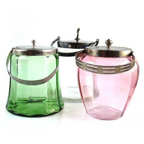 Shabby Chic Keksdose Glas rosa