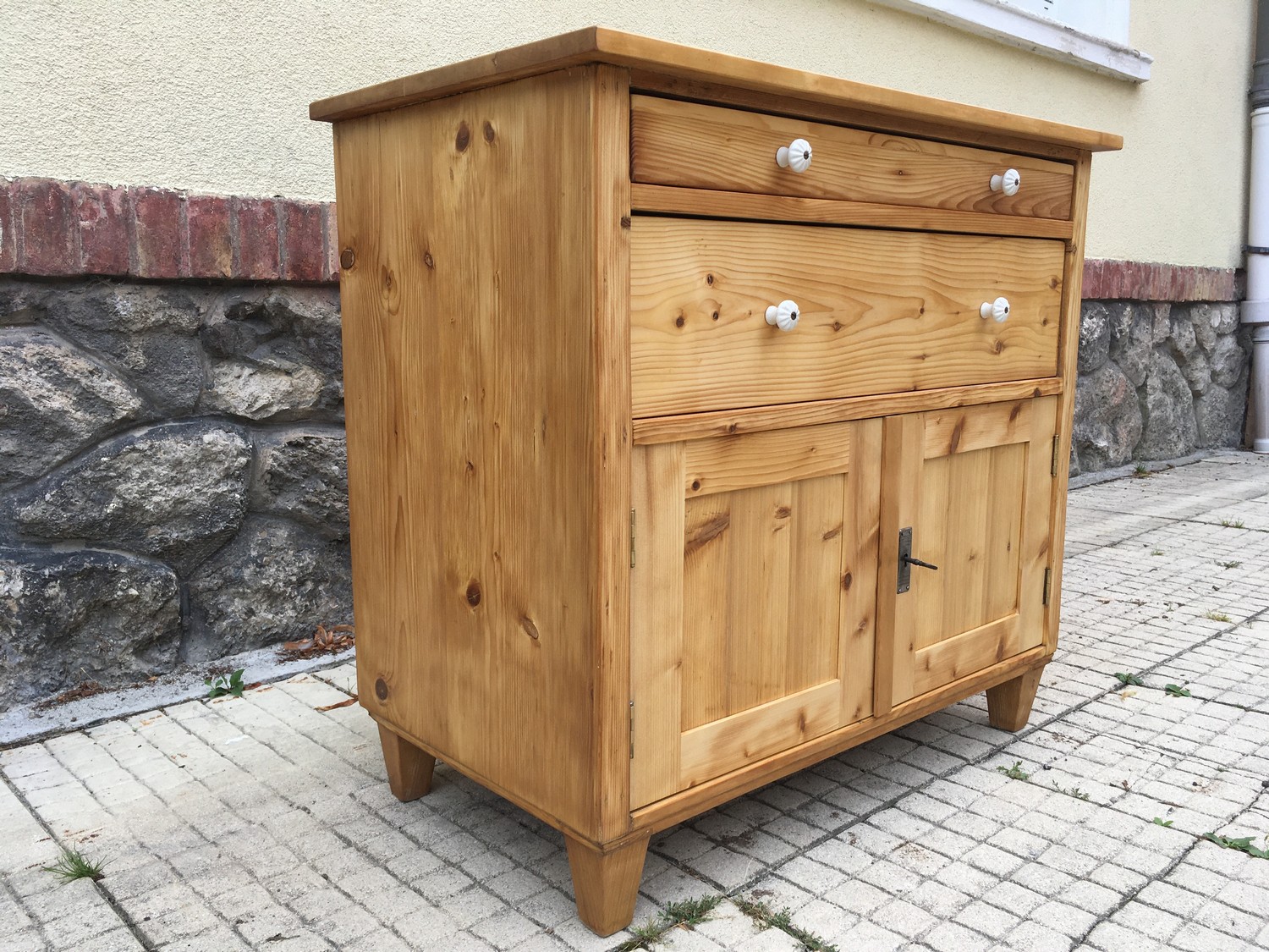 Kommode antik restauriert Ladenkommode Anrichte massiv Weichholz Landhausstil