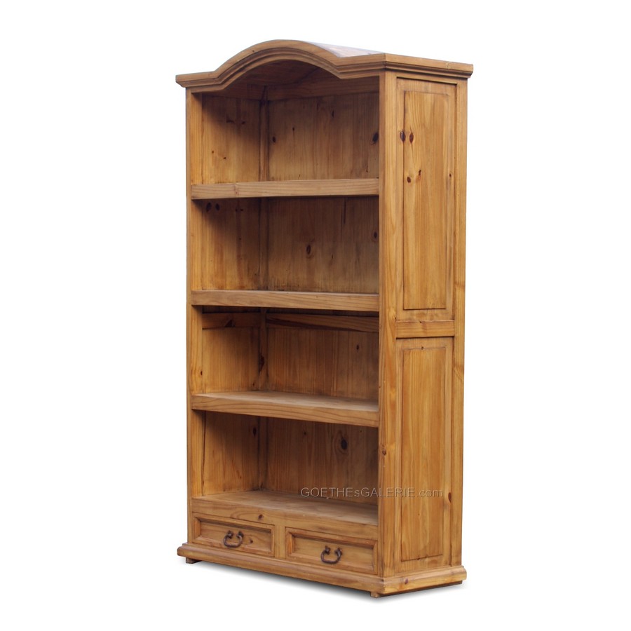 Bücherschrank Naturholz Schrank Küchenschrank im Weinkeller Stil Schrank Pinie Antikstil