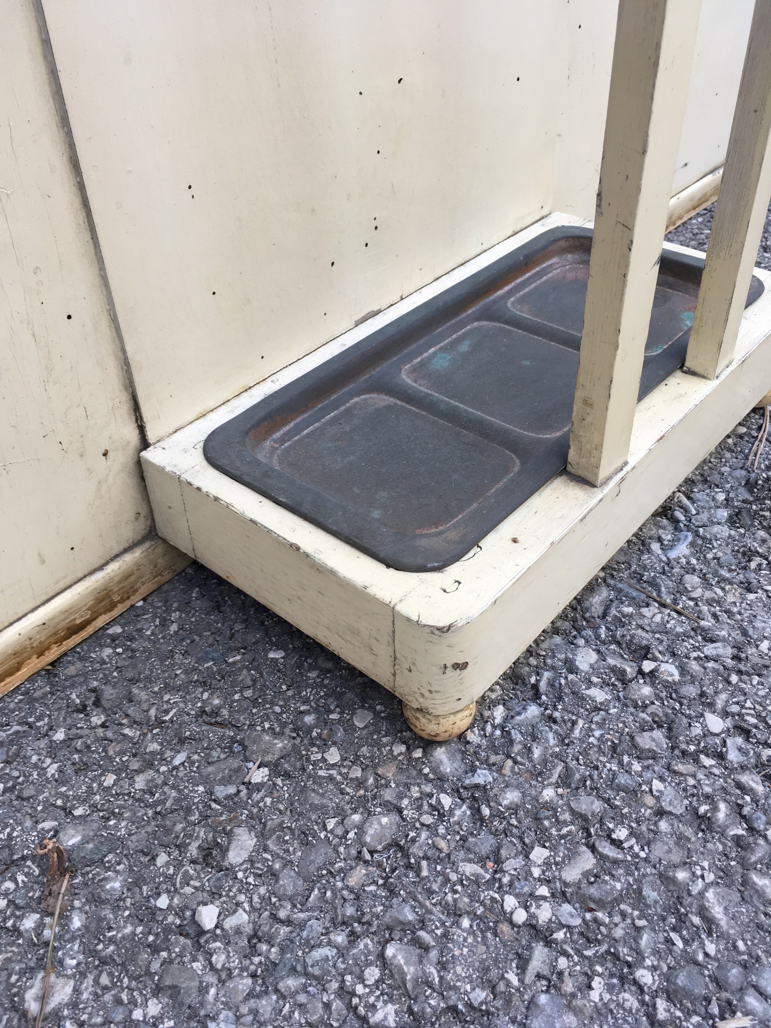 Garderobe Garderobenwand antik Jugendstil Wandgarderobe Shabby Chic