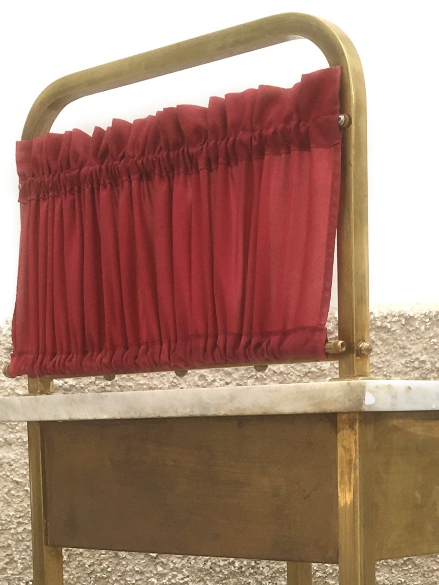 Nachttisch Jugendstil Messing Bett Schrank