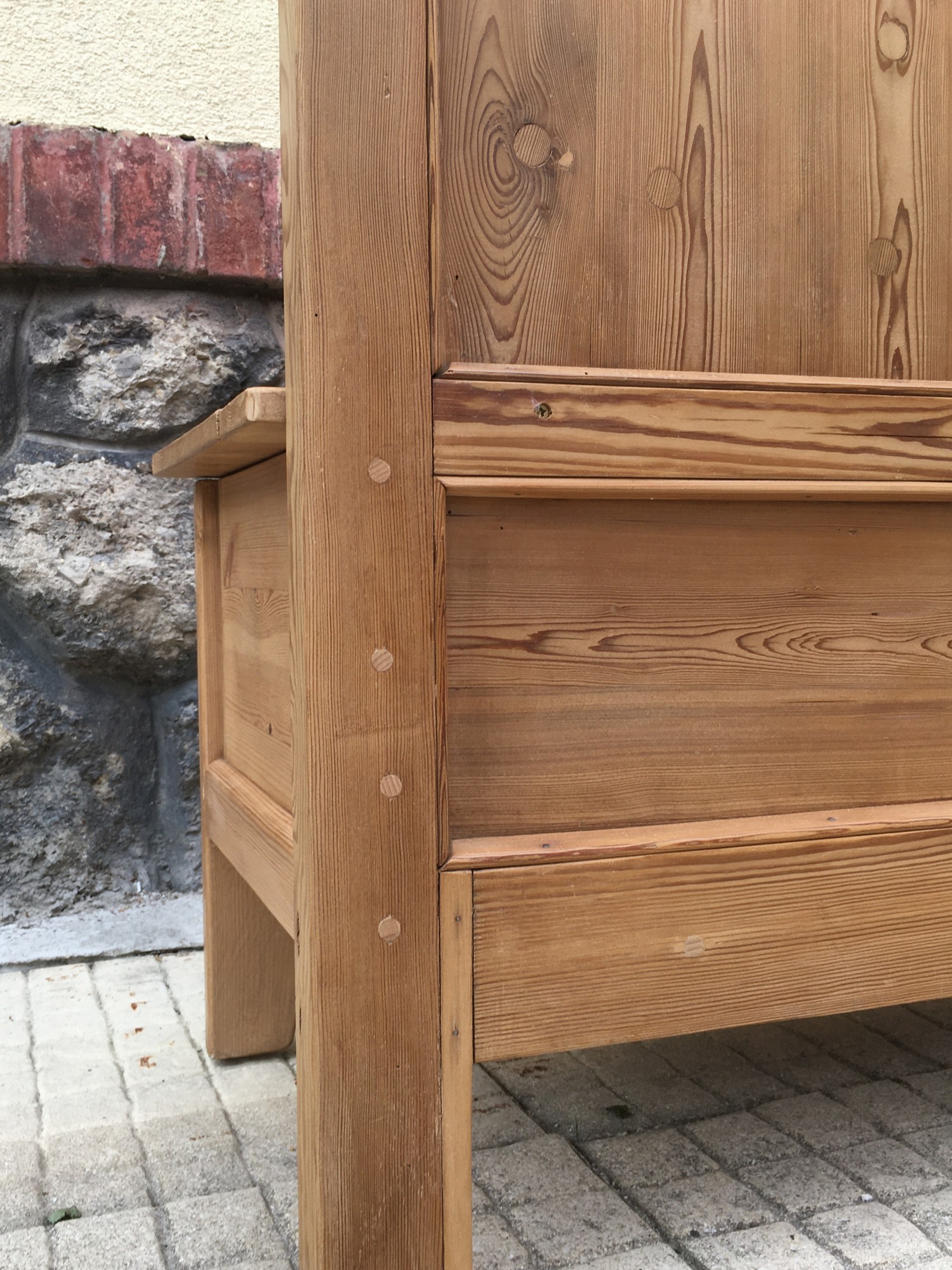 Truhenbank Sitzbank Truhe Truhensitzbank Weichholz Landhausstil zierlich