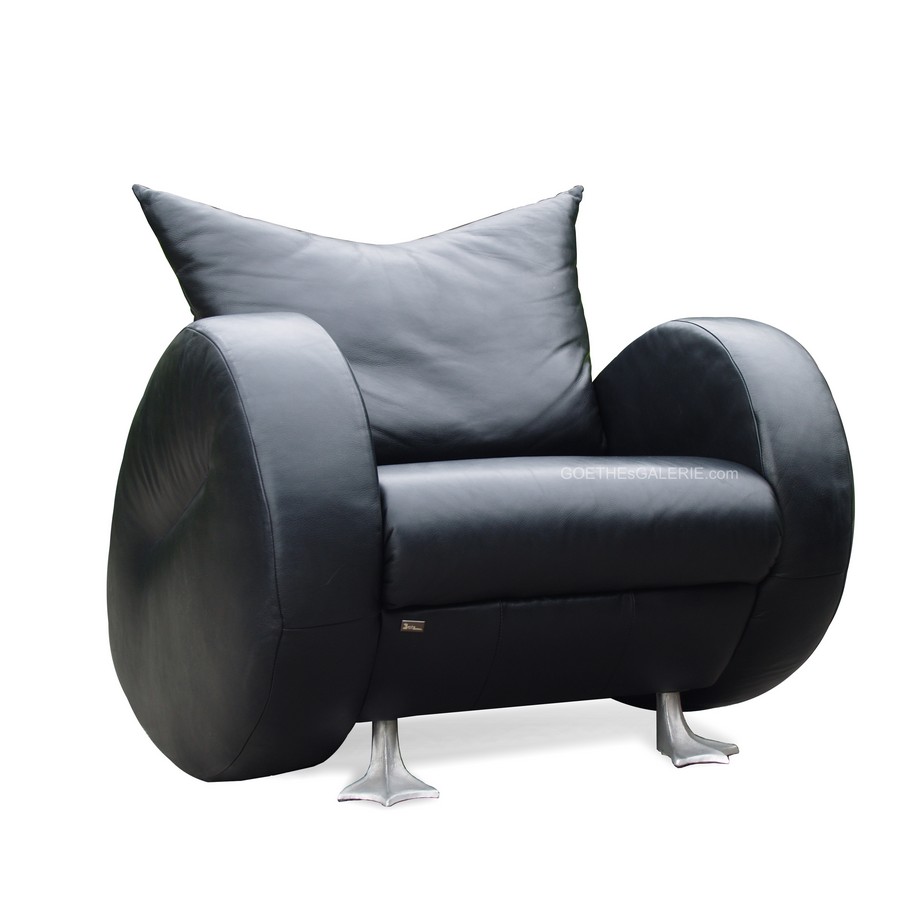 BRETZ Popeye LEDER Stuhl * TOP Zustand * Leder Sessel Bretz Popeye