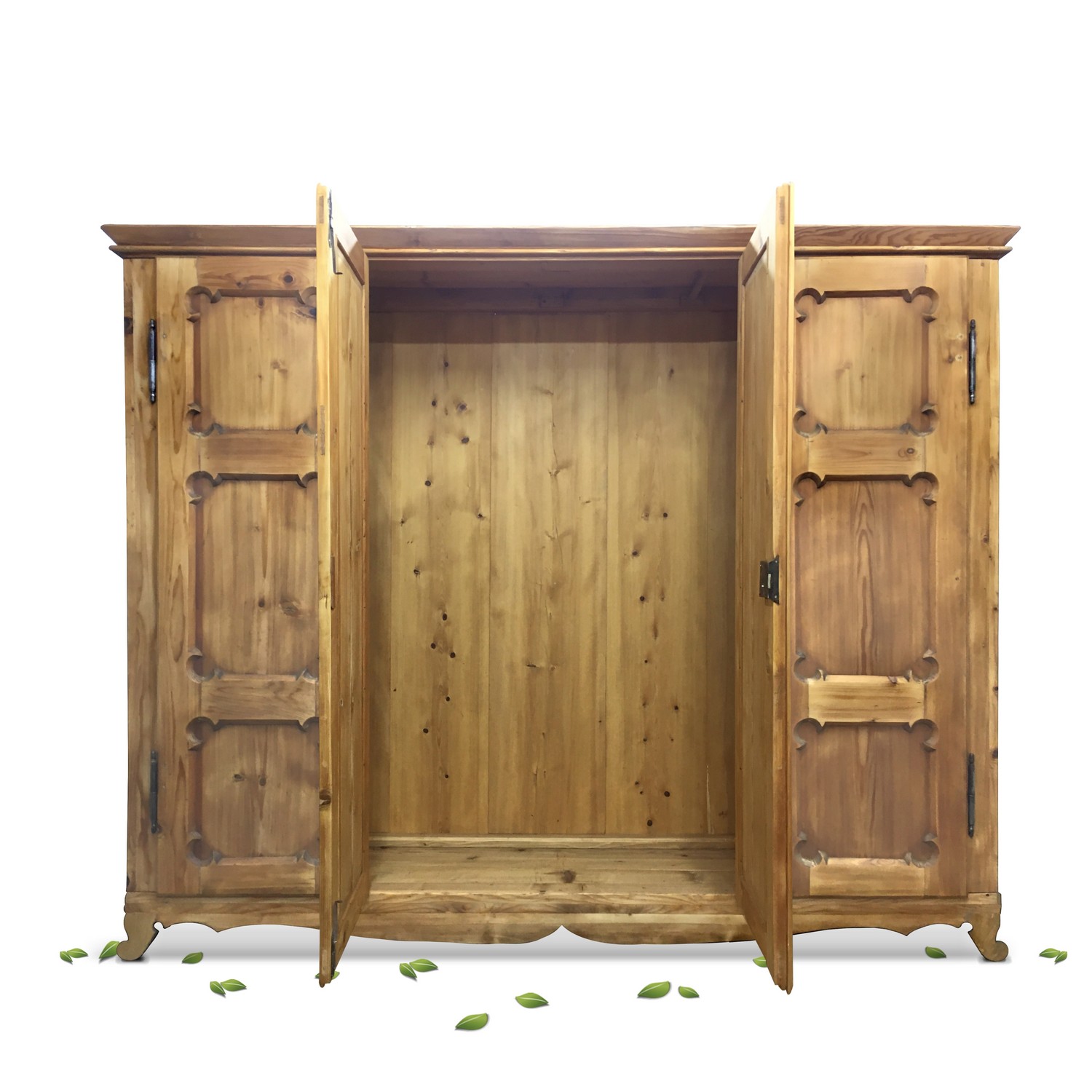 Schrank Steckschrank Klapptüren Kleiderschrank antik restauriert Sakristeischrank