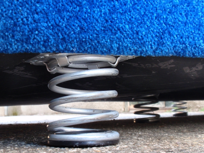 Bretz Bett Sofa Designklassiker Lounge Möbel Flat Federfüße Kräuselvelours