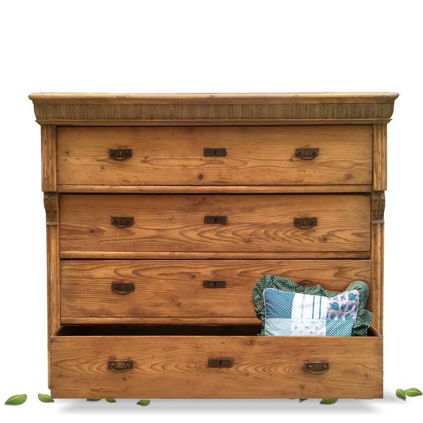 Kommode Ladenkommode Landhaus Weichholz Vintage antik gross Kommode Landhaus