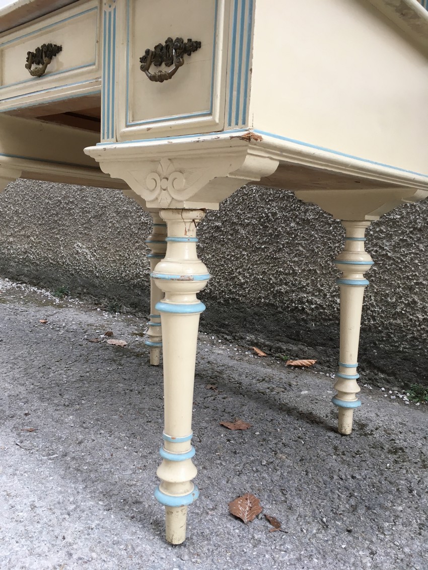 Schreibtisch cremefarben antik