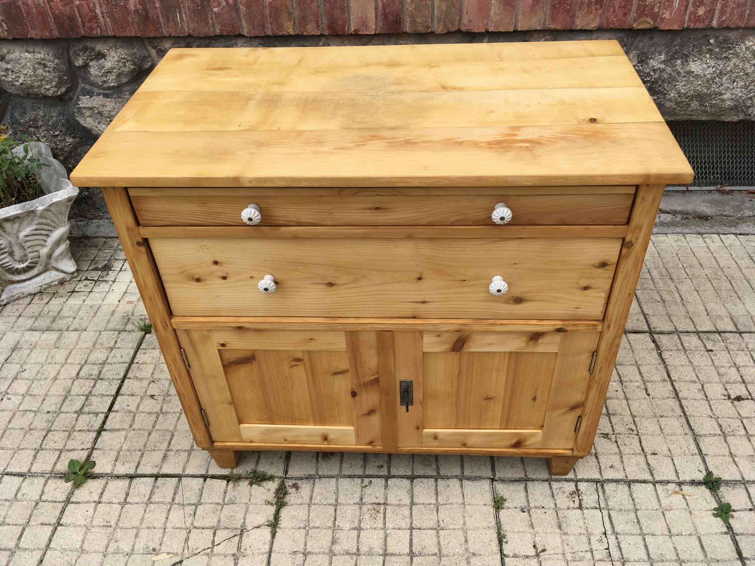 Kommode antik restauriert Ladenkommode Anrichte massiv Weichholz Landhausstil