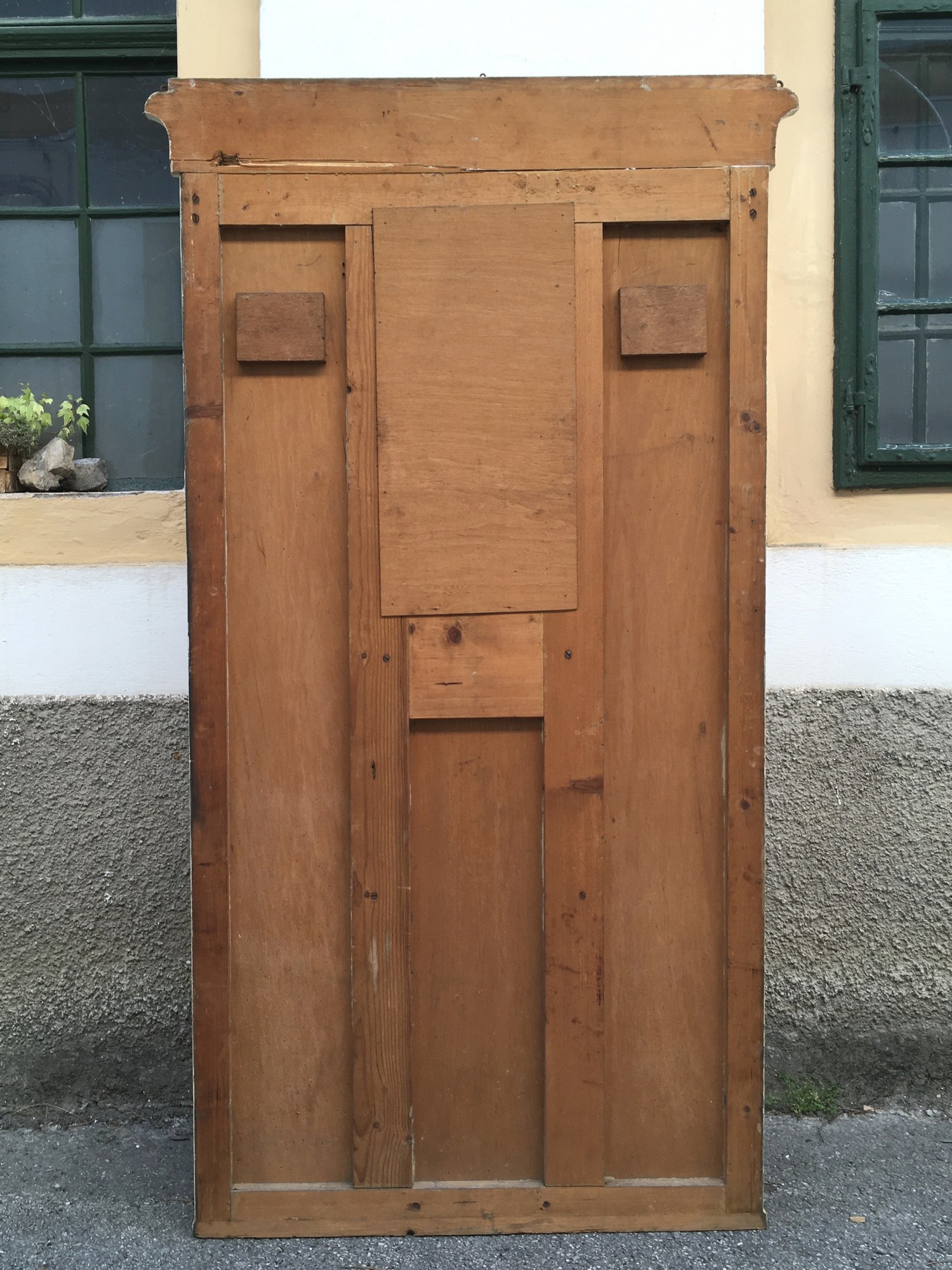 Garderobe Garderobenwand antik Jugendstil Wandgarderobe Shabby Chic