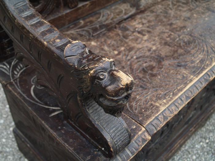 Truhenbank antik Renaissance