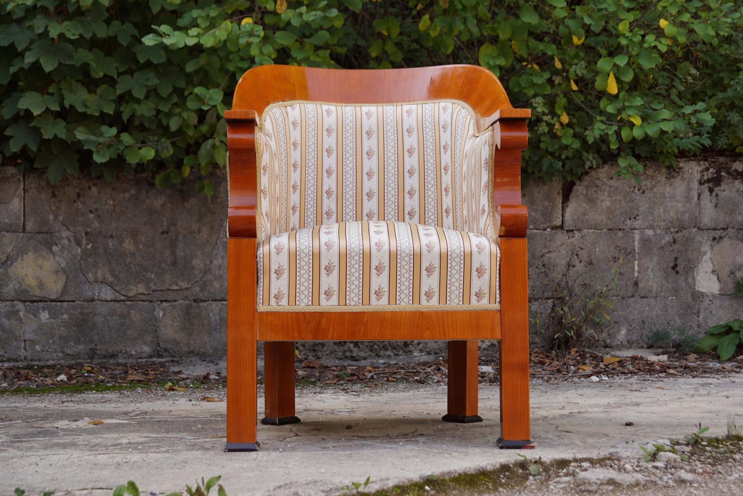 Antiker Biedermeier Sessel Schaufellehne Fauteuil