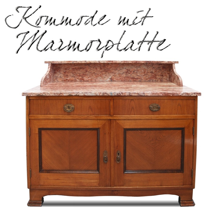 Jugenstil Kommode Waschtisch Marmorplatte