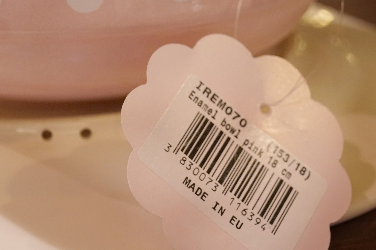 Schüssel Schale Email Polka Dots pink rosa Isabelle Rose handgemacht