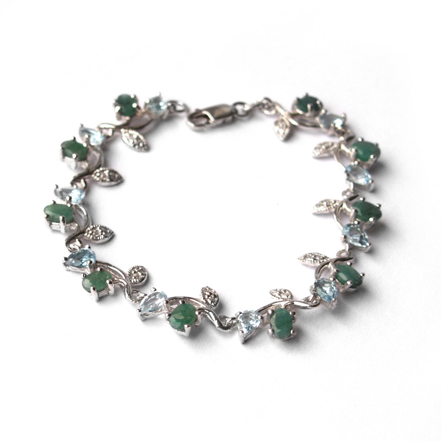 Armband Silber 925 mit echten Edelsteinen Damenarmband Armband 925 Silber Edelsteine