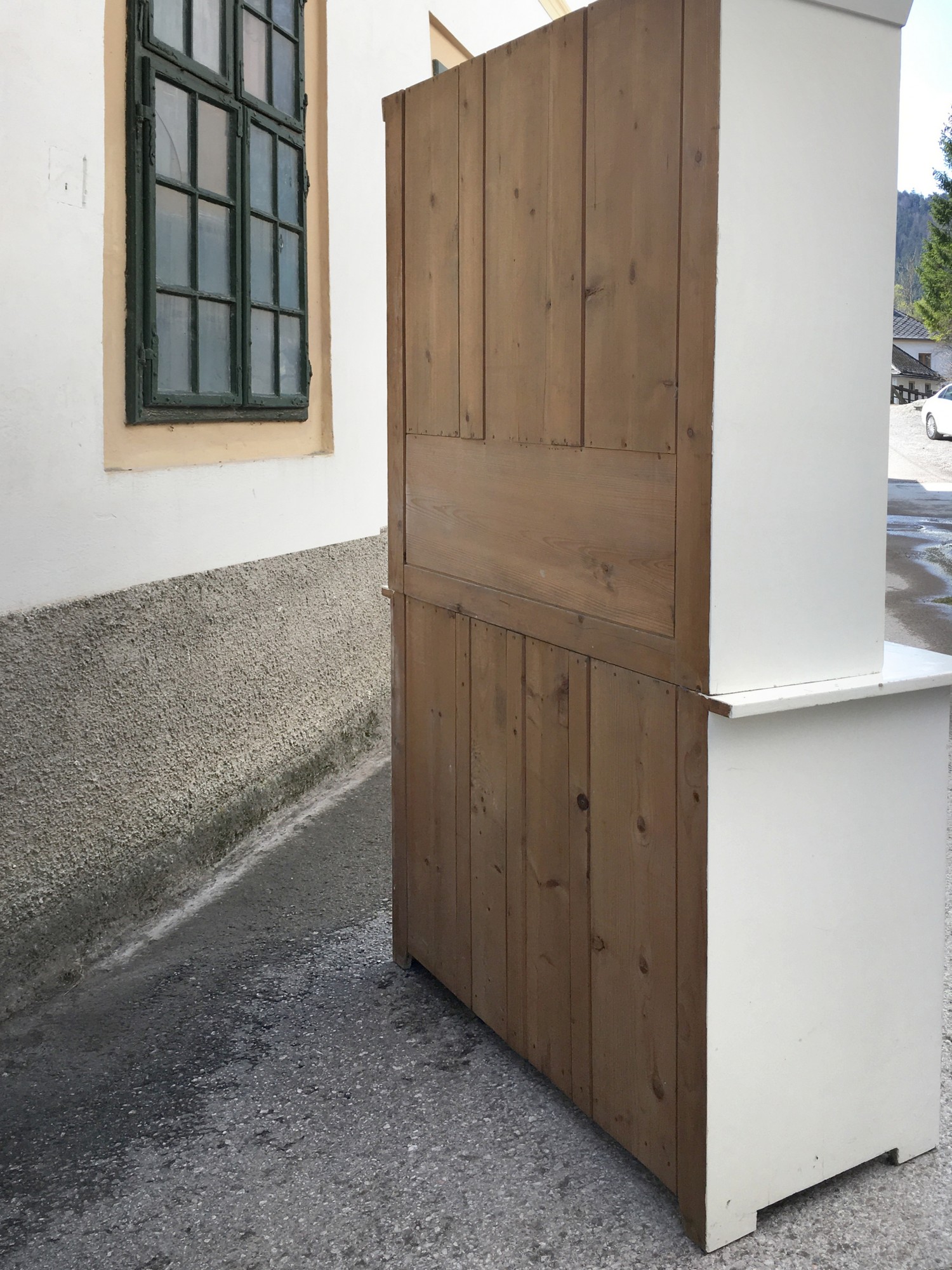 Anrichte Küchenschrank antik Buffetschrank creme Kredenz