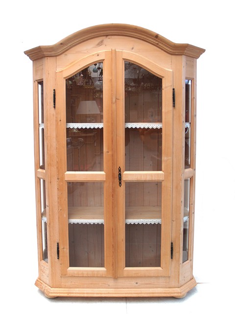 Weichholz Vitrine Schrank neuzeitlich