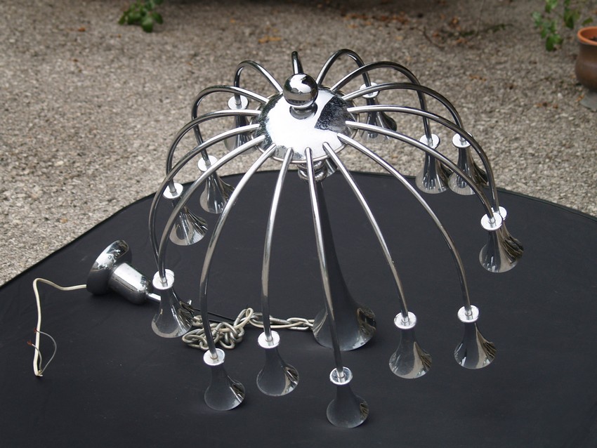 Artdeco Kronleuchter Chrom