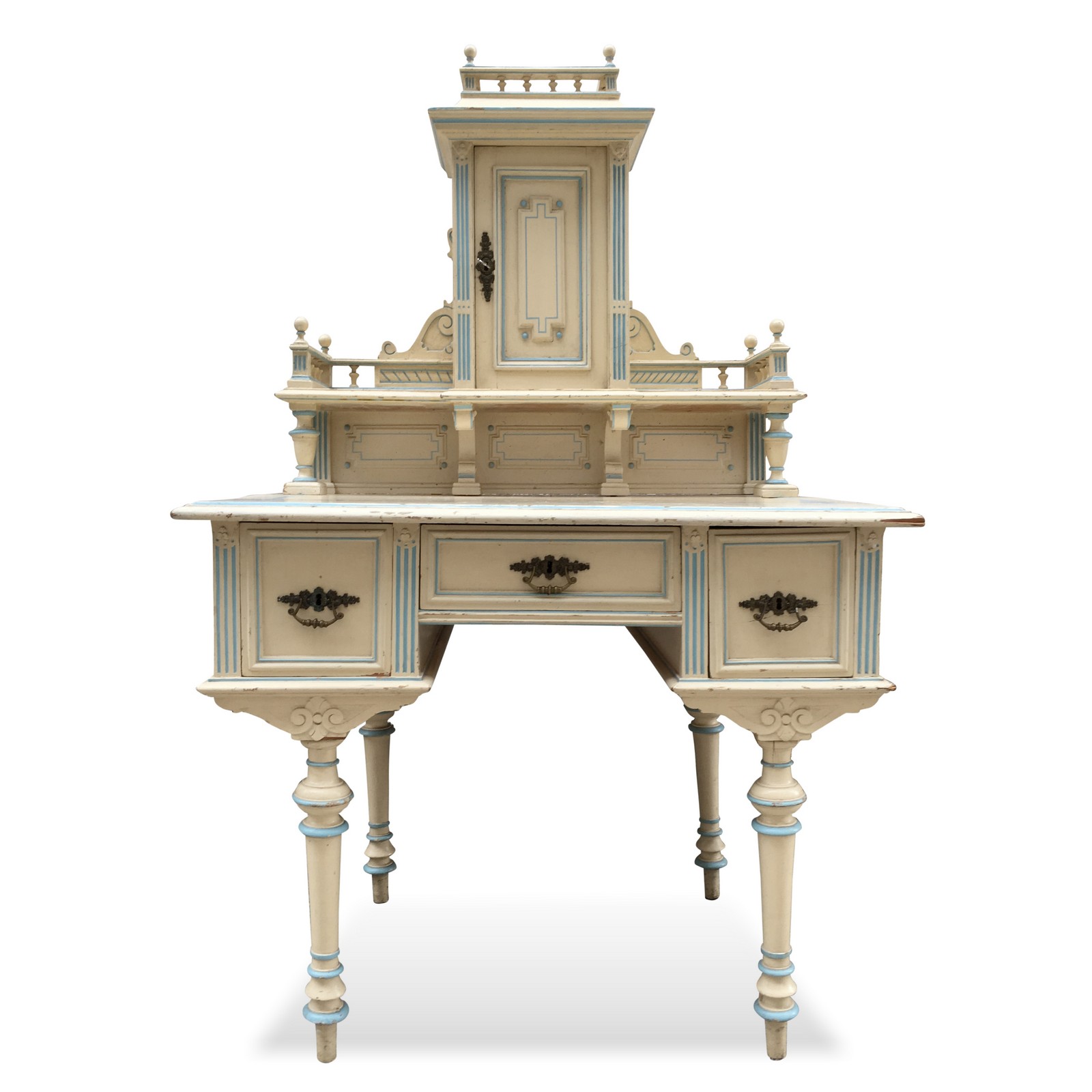 Aufsatzschreibtisch Historismus Schreibtisch antik Shabby Chic Shabby Chic Schreibtisch