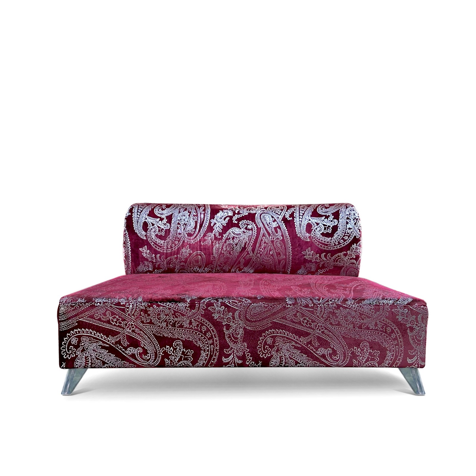 Bretz Sofa Designersofa Möbel Designklassiker silber rot rose Vintage Chill Loveseat