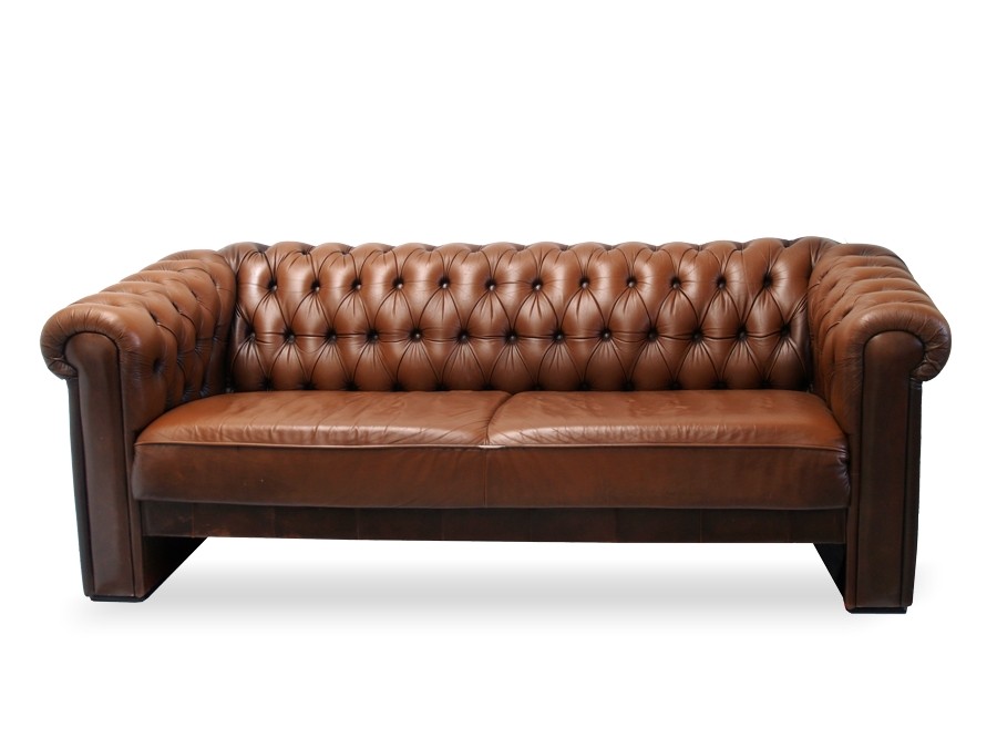 Chesterfield Leder Sofa