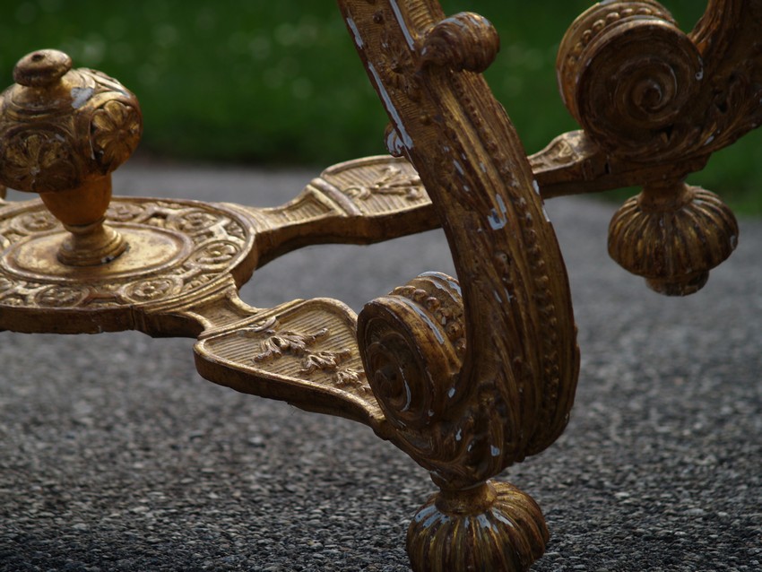 Antiquität Tisch vergoldet Barock
