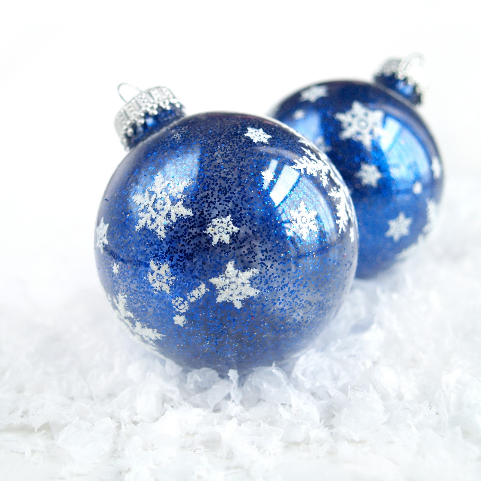 Lauscha Christbaumkugel blau