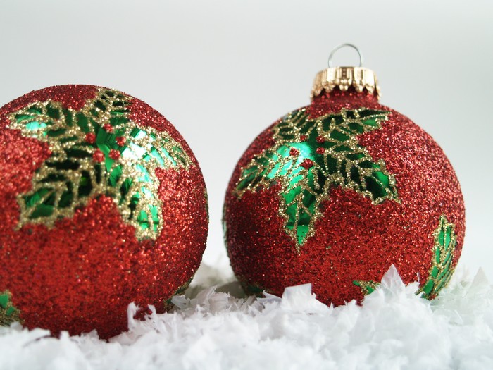 Weihnachtsbaumschmuck Weihnachtsstern rot grün Handarbeit Glas mundgeblasen Christbaumkugeln