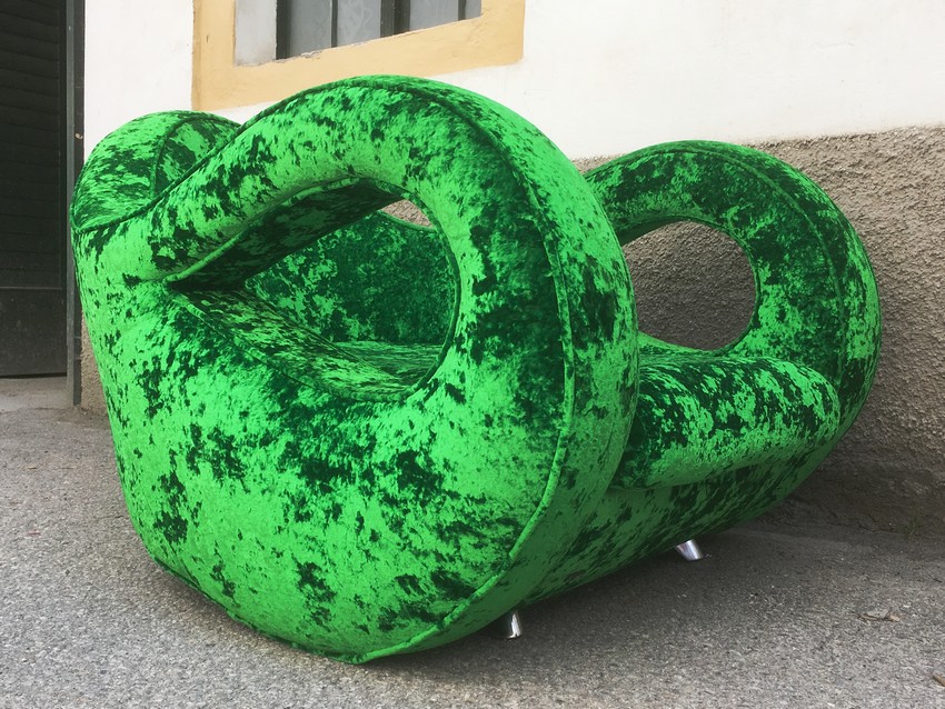 BRETZ Sessel STUHL schillernd grüner Designklassiker SLOW RIDER