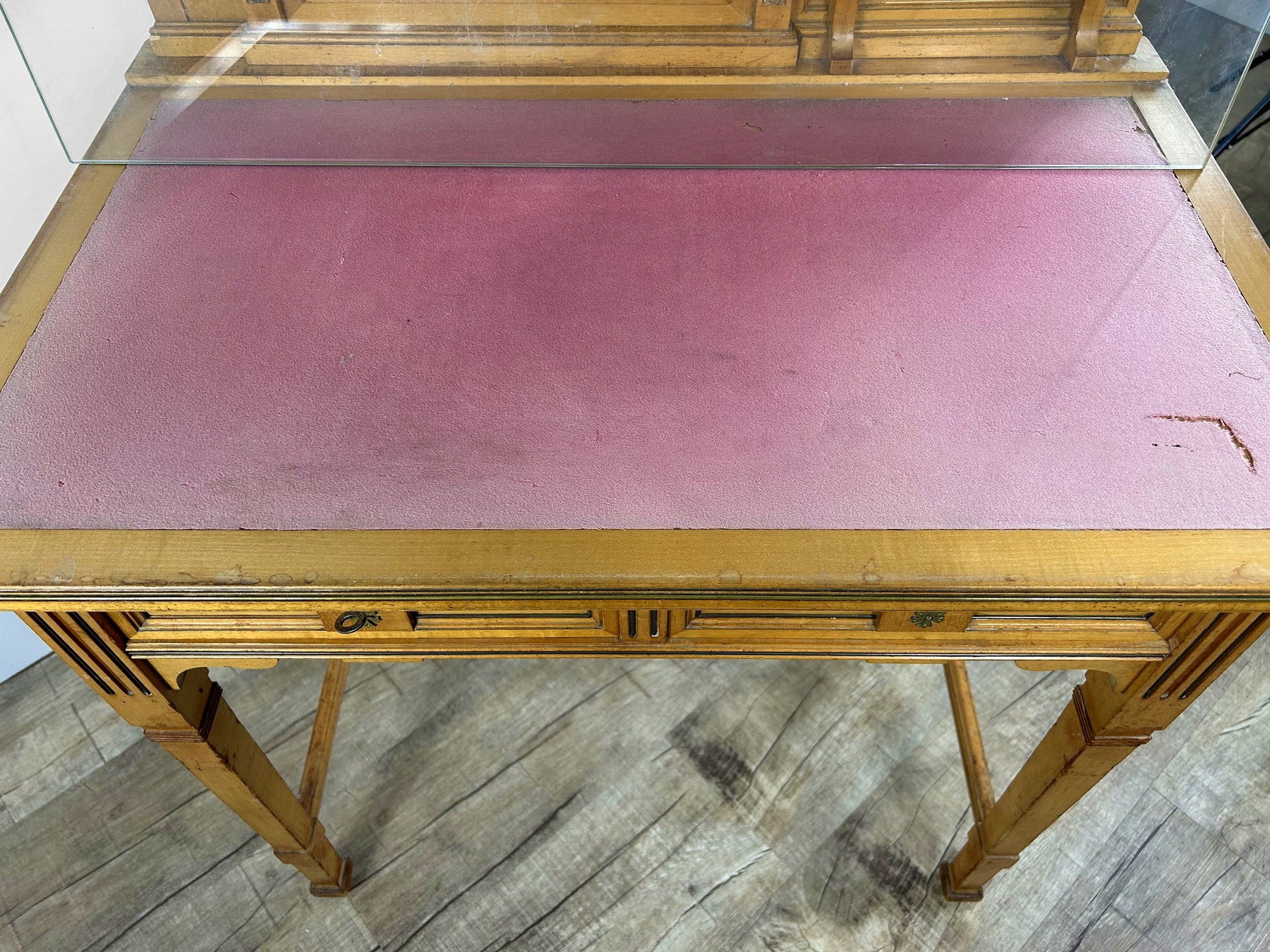 Glasplatte antiker Jugendstil Schminktisch