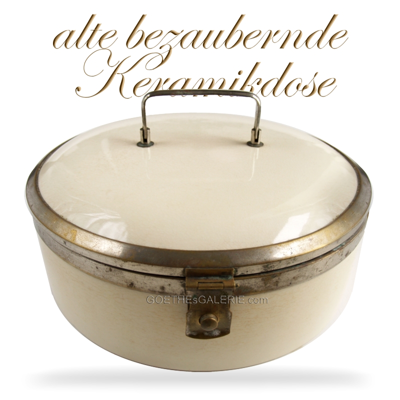 Brotdose groß Keramik Vintage Original Shabby Keksdose Brotdose Keramik antik