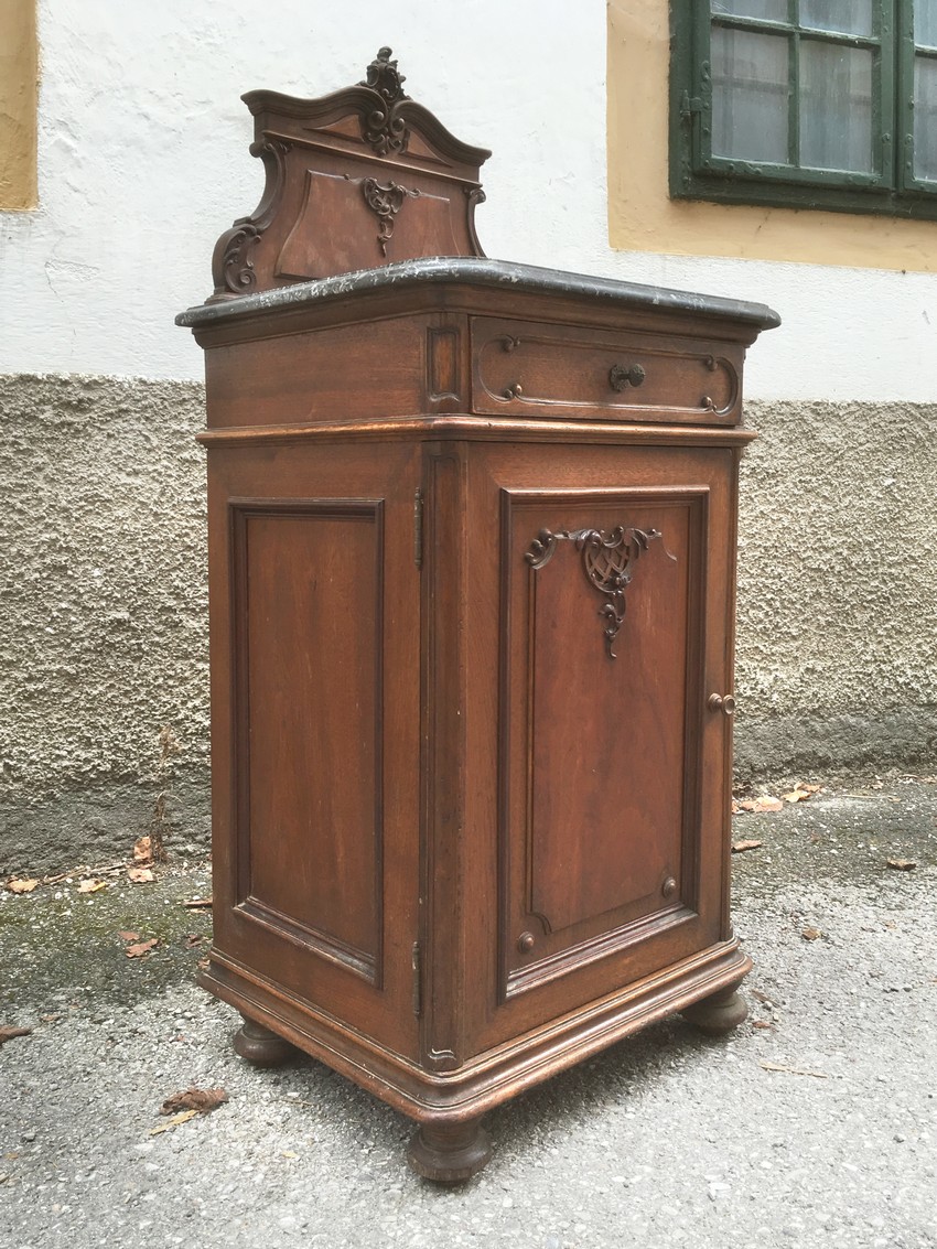 Schrank Marmor Nuss Barock