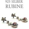 OHRSTECKER 925 Silber Ohrringe RUBINE Ballschmuck exquisiter Schmuck TRAUM OHRSTECKER 925 Silber Ohrringe RUBINE Ballschmuck exquisiter Schmuck TRAUM