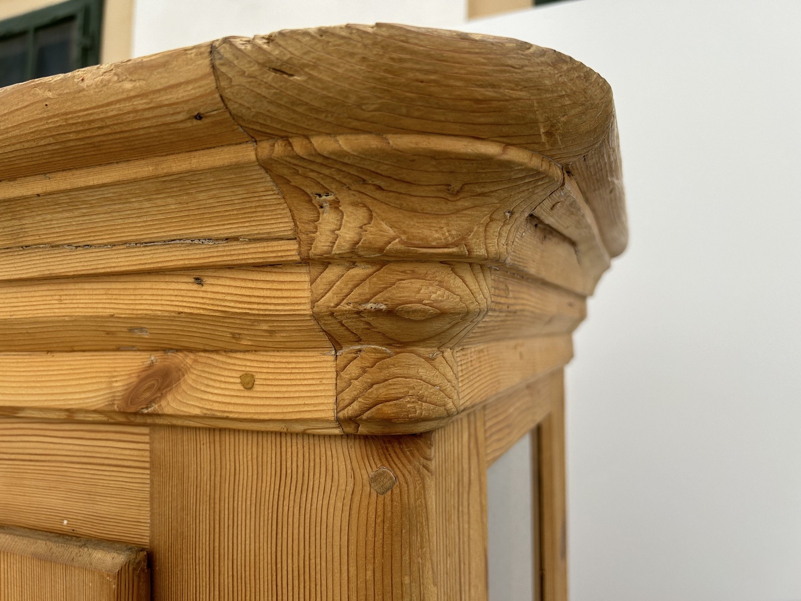 Bauernschrank Antiker Geschirrschrank Landhaus Vitrine