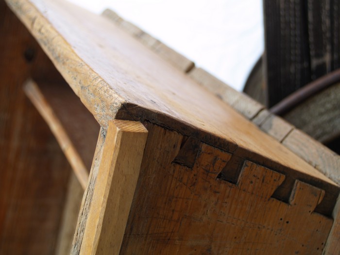 Küchenregal Vollholz antik Bauernmöbel