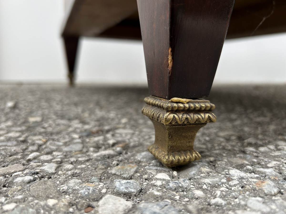 Messingschuh Schreibtisch Empire