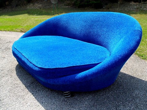 Bretz Pool Sofa blau