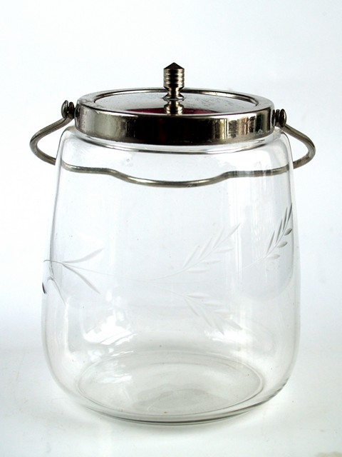 alte Keksdose Glas