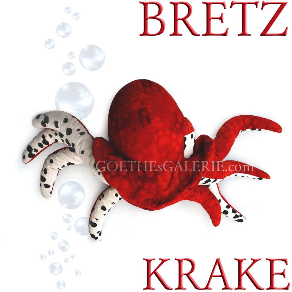 Bretz Kissen Krake rot