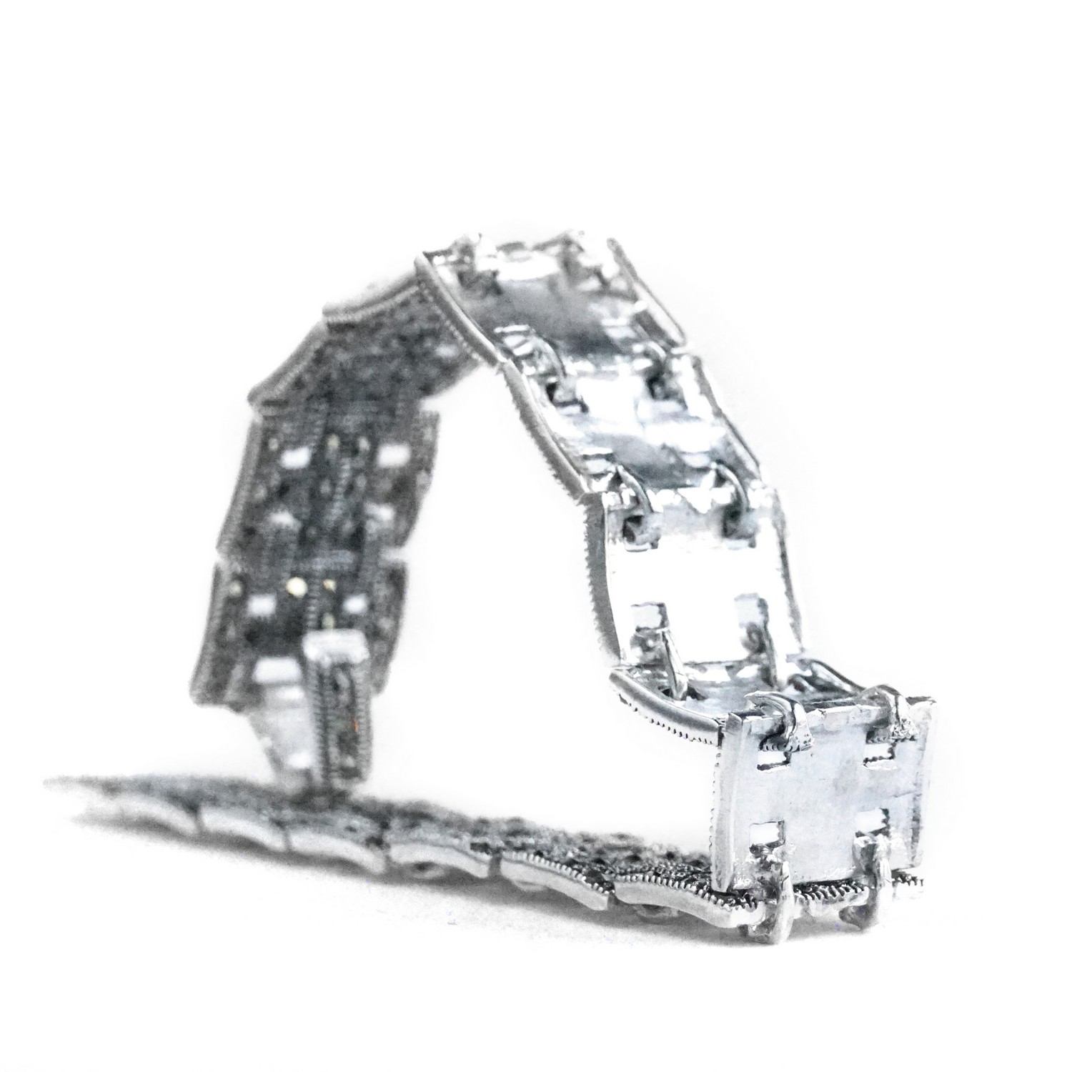 Armband Silber 925 Damenarmband Markasiten edel