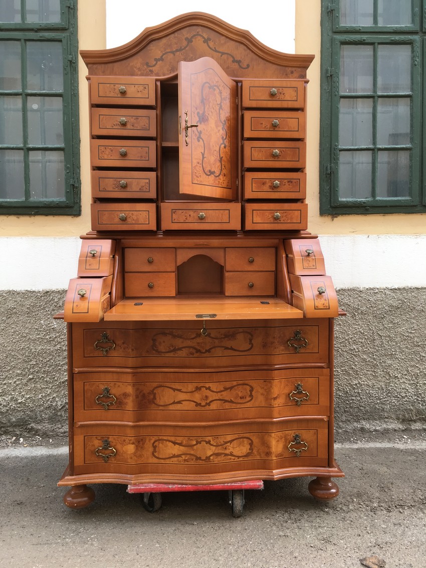 Barockstil Sekretaer Schrank Möbel